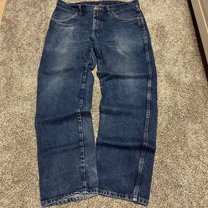 vintage rustler Blue Denim jeans Faded 34x30